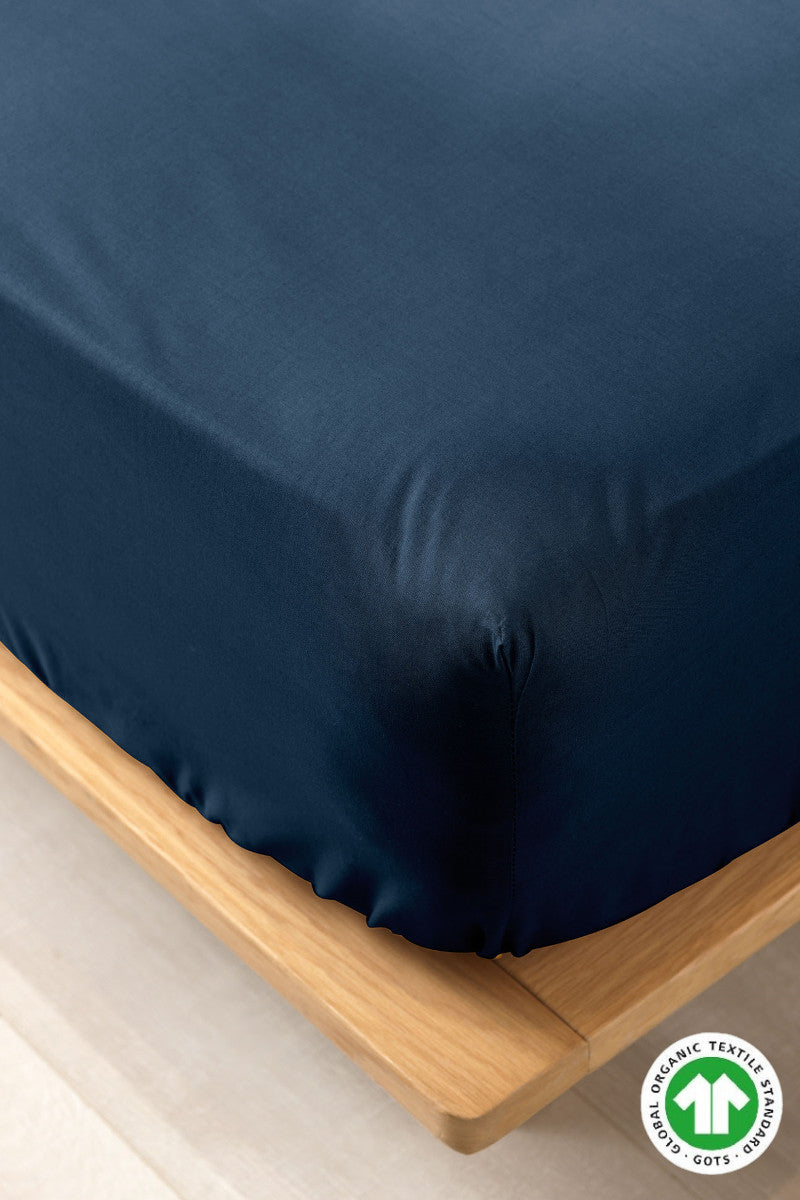 Økologisk faconlagen midnatsblå 160x200x30cm