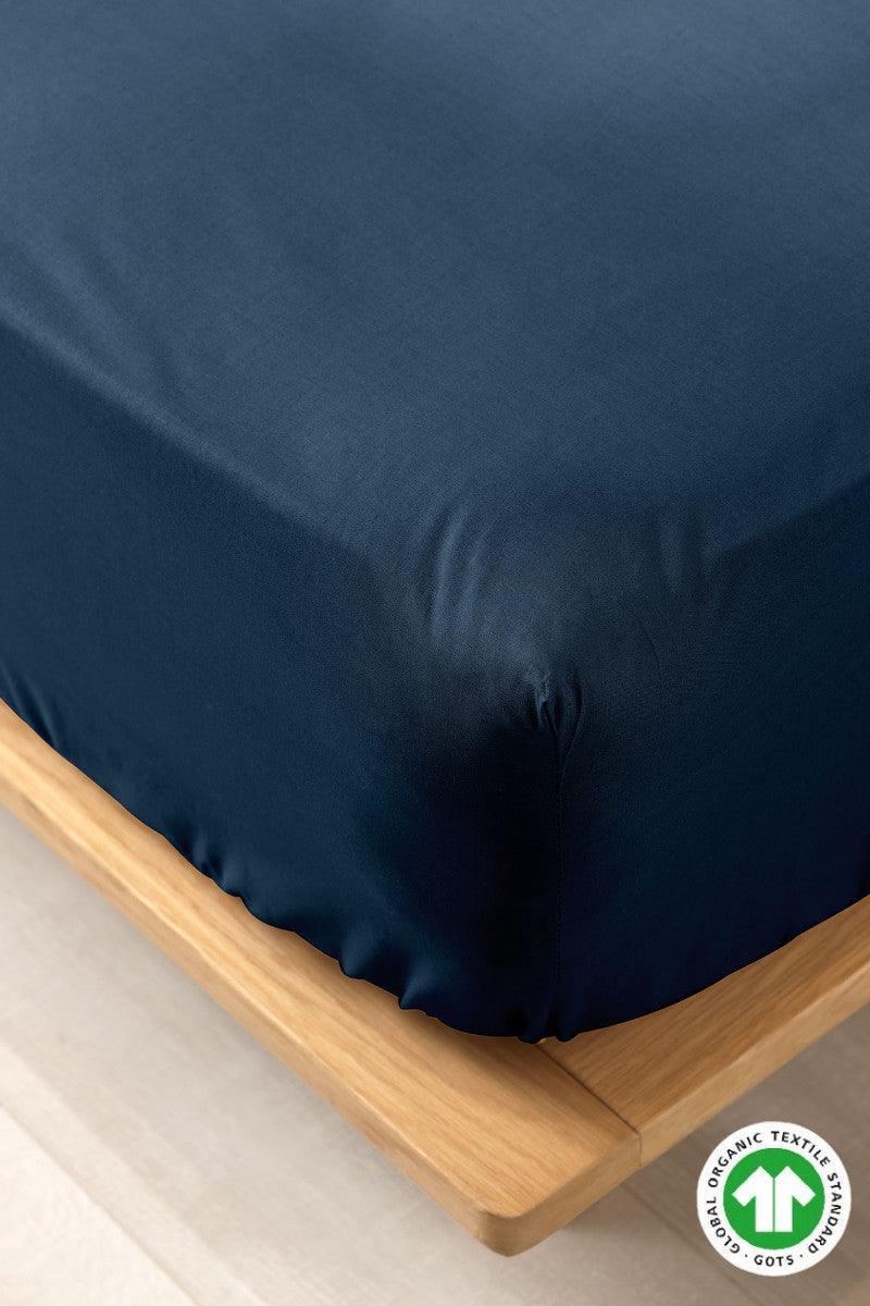 Økologisk faconlagen midnatsblå 180x200x30cm