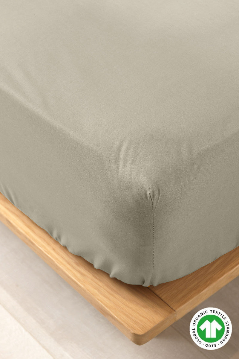 Økologisk faconlagen taupe 180x200x30cm