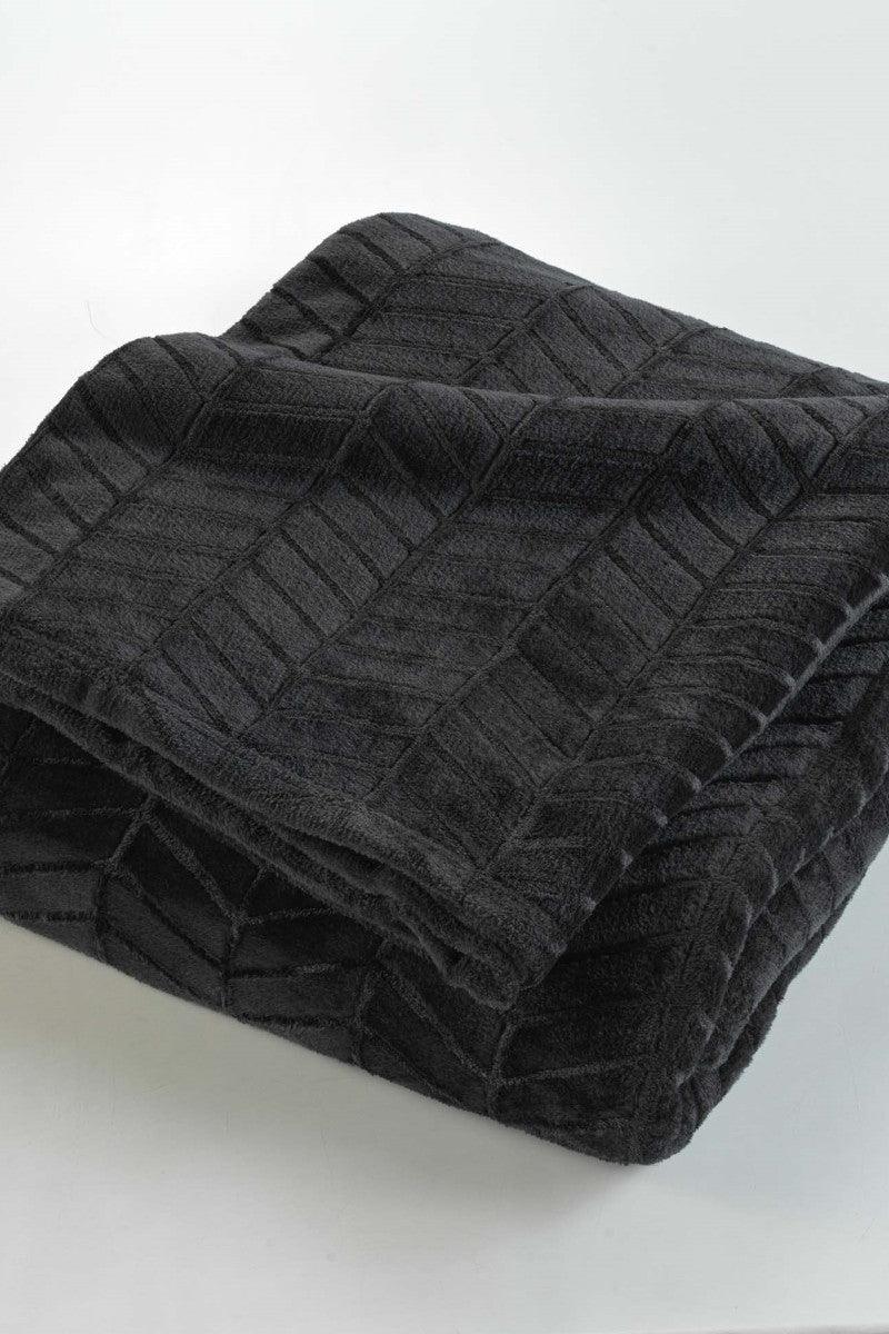 Plaid Arya præget flannel sort - Valdi