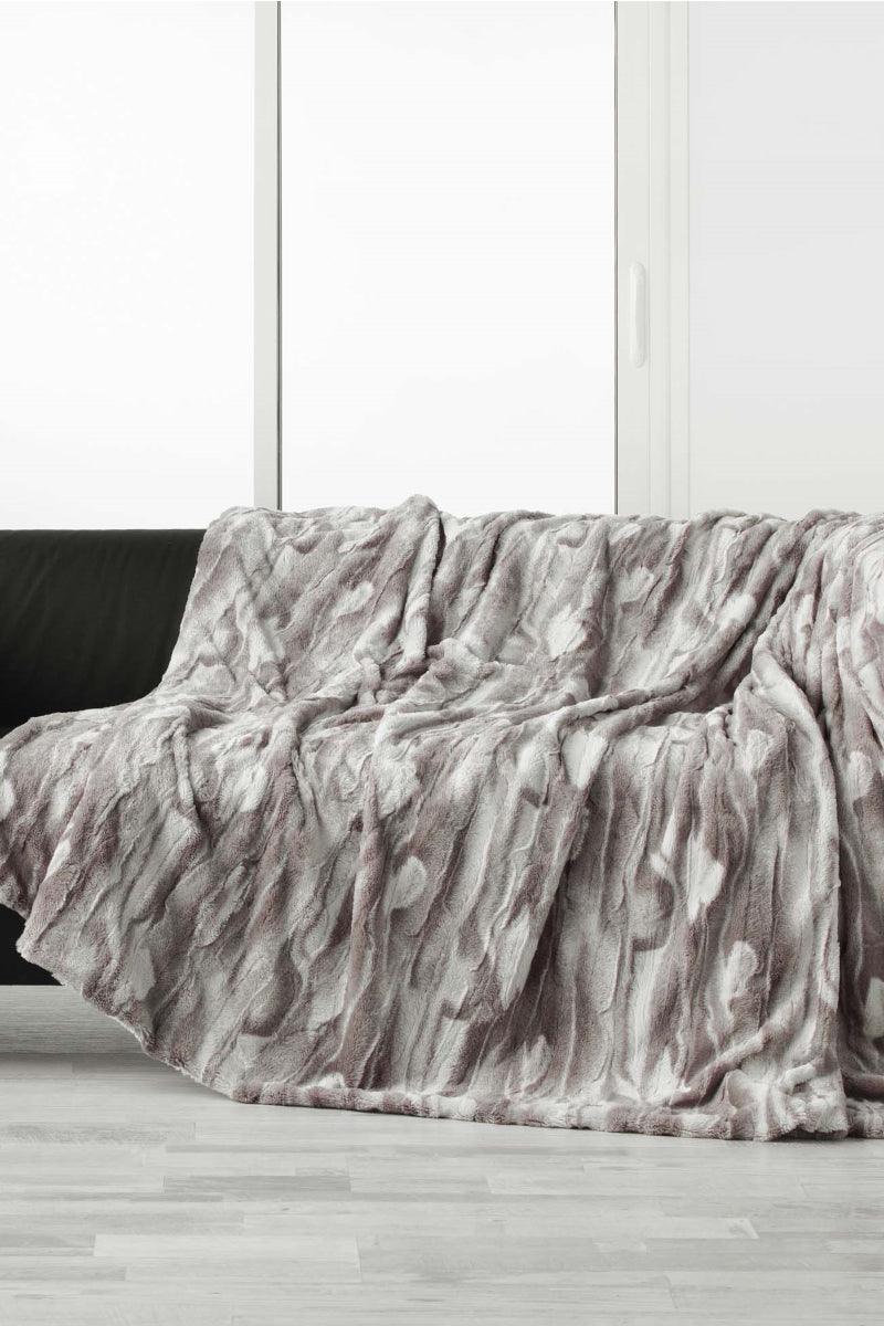 Plaid Caribou imiteret pels grå - Valdi