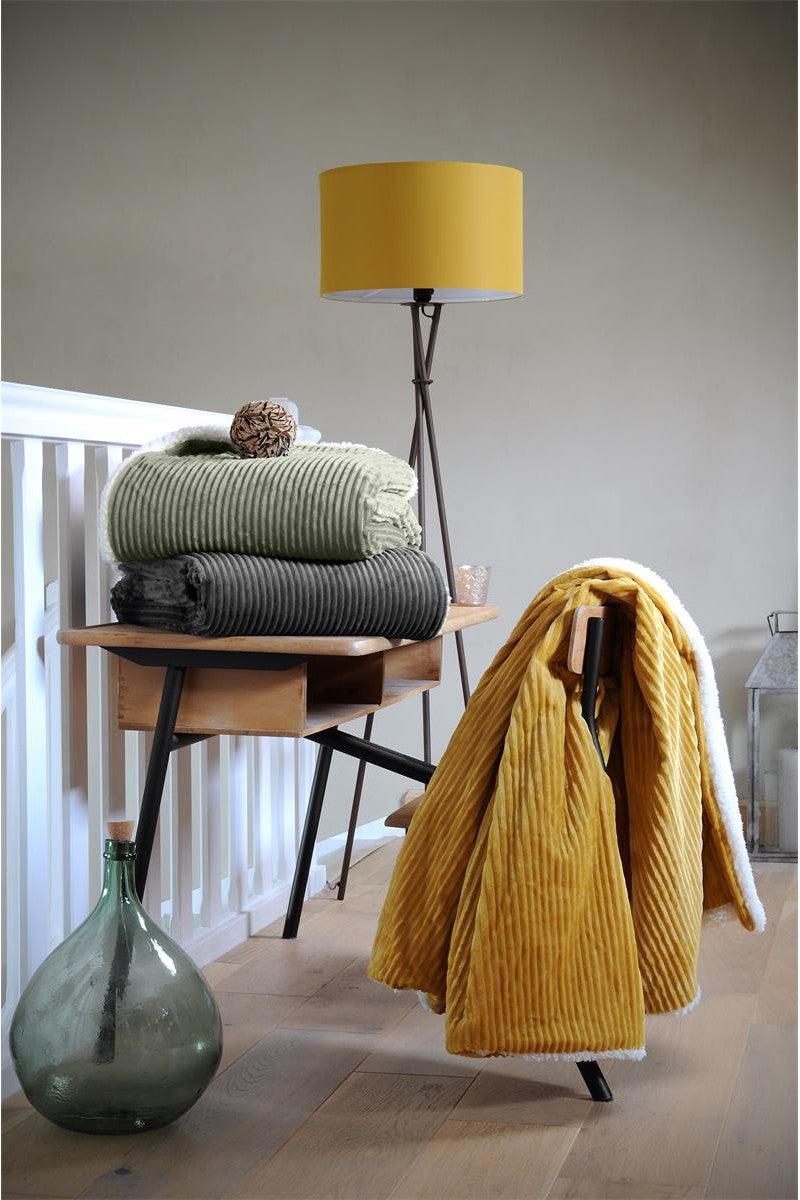 Plaid Ernest taupe - Valdi