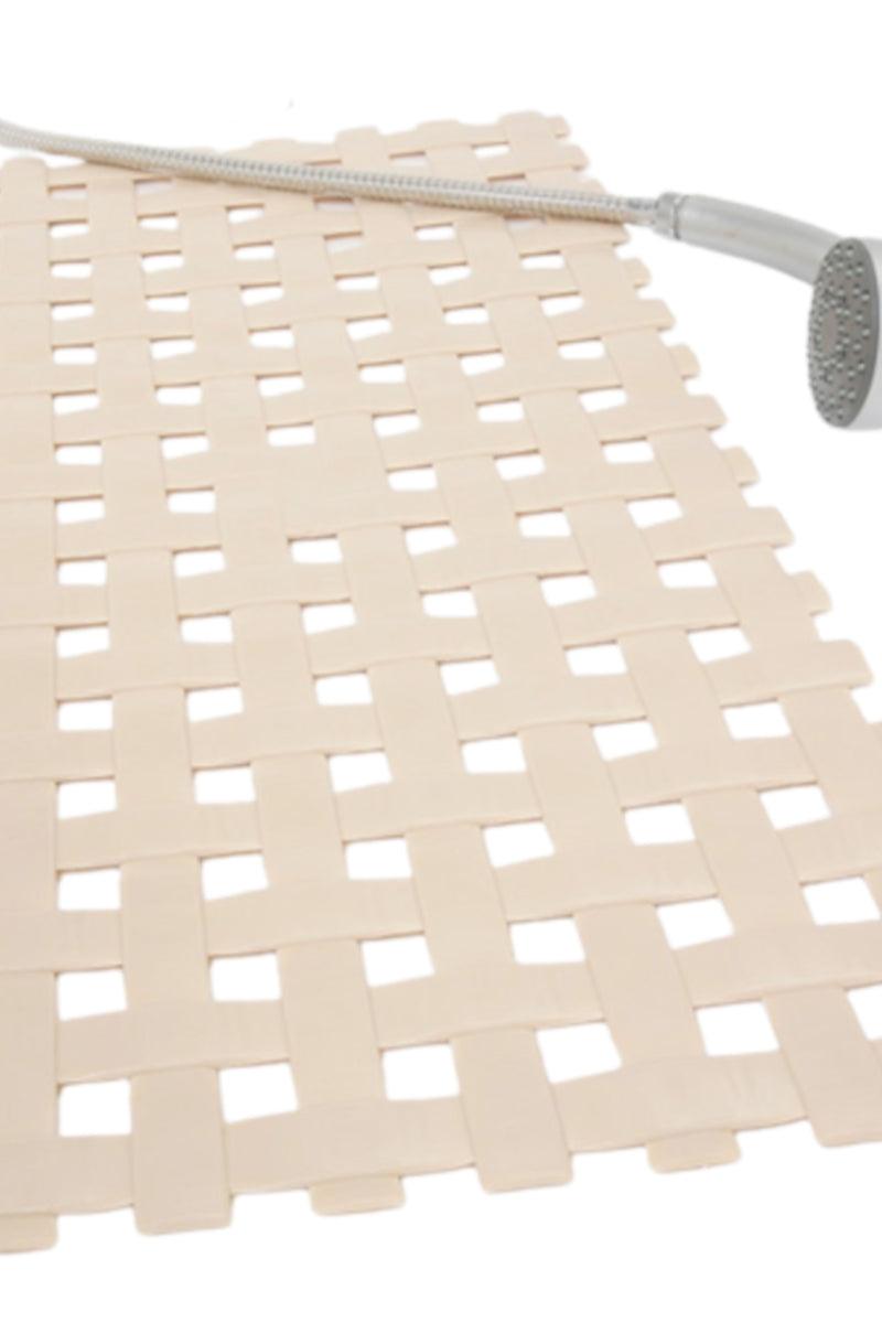 Plexo skridsikker bademåtter med sugekopper beige - Valdi