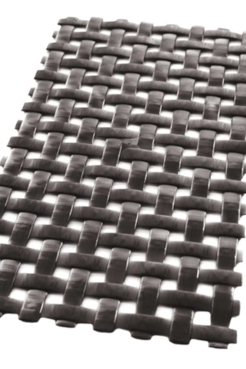 Plexo skridsikker bademåtter med sugekopper sort - Valdi