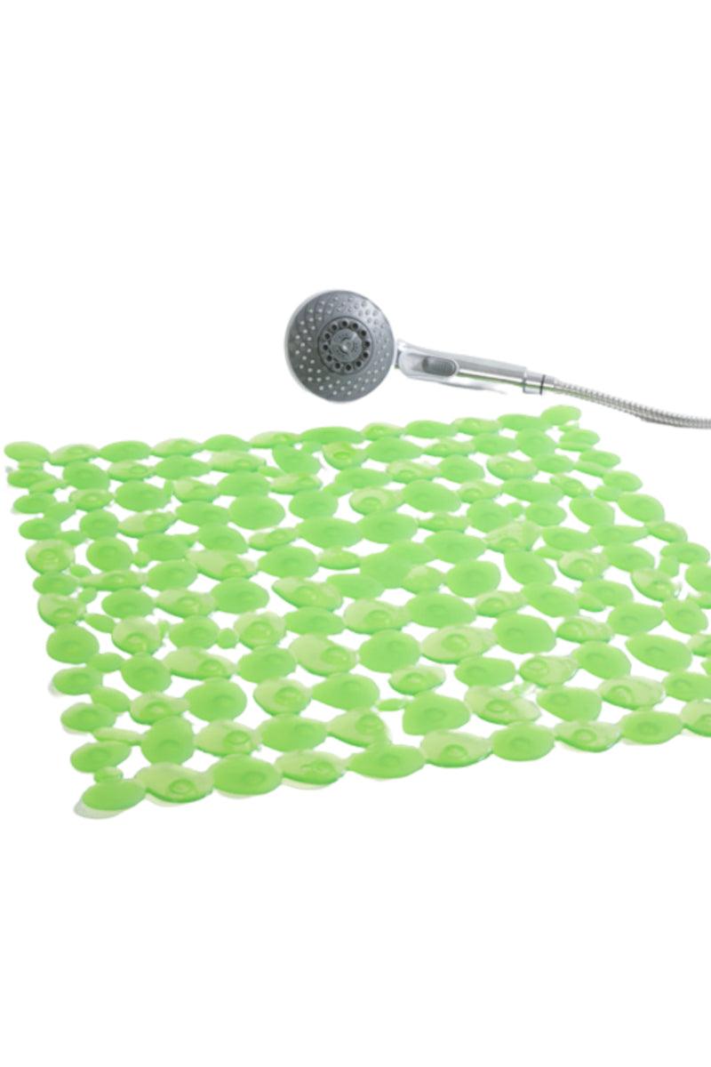 Riverstone skridsikker bademåtte med sugekopper lime