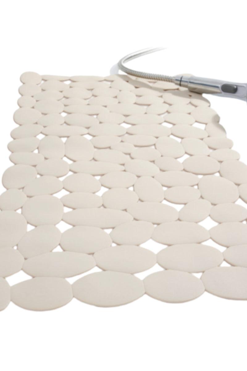 Marathon skridsikker bademåtter med sugekopper beige - Valdi