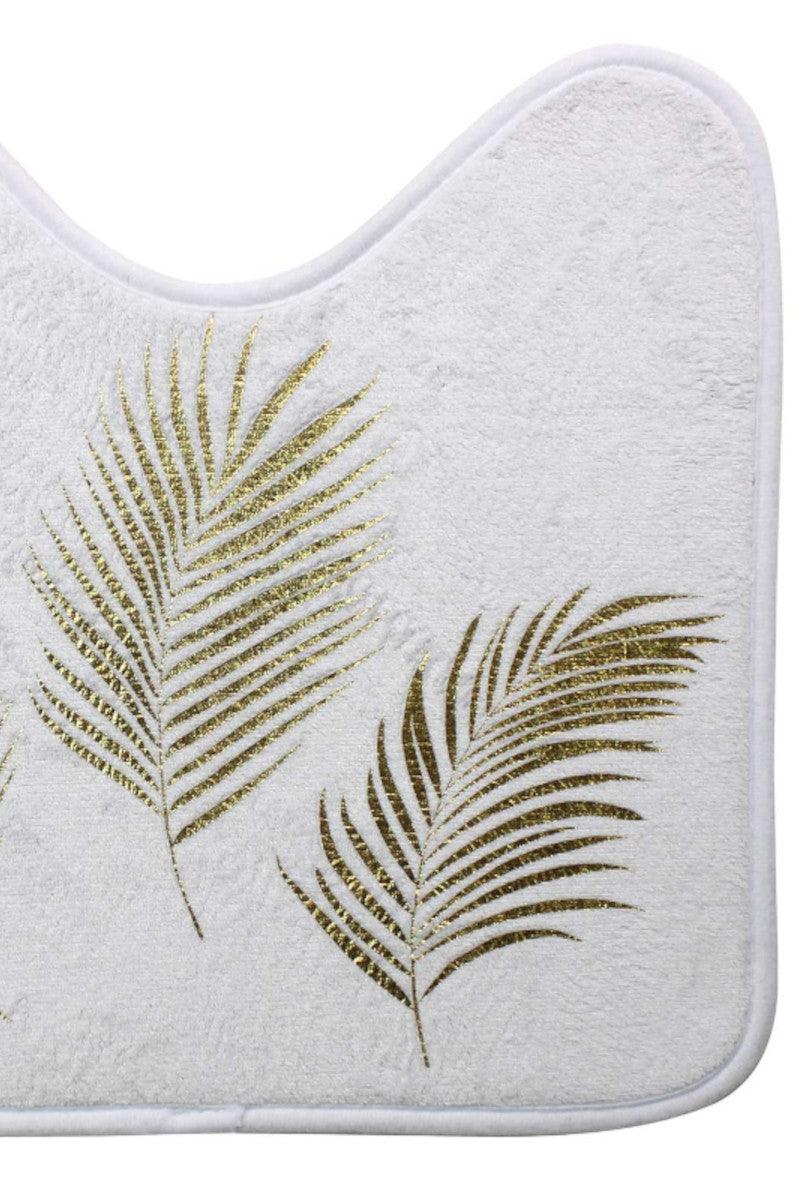 Toiletmåtte Orbella hvid og gul - Valdi