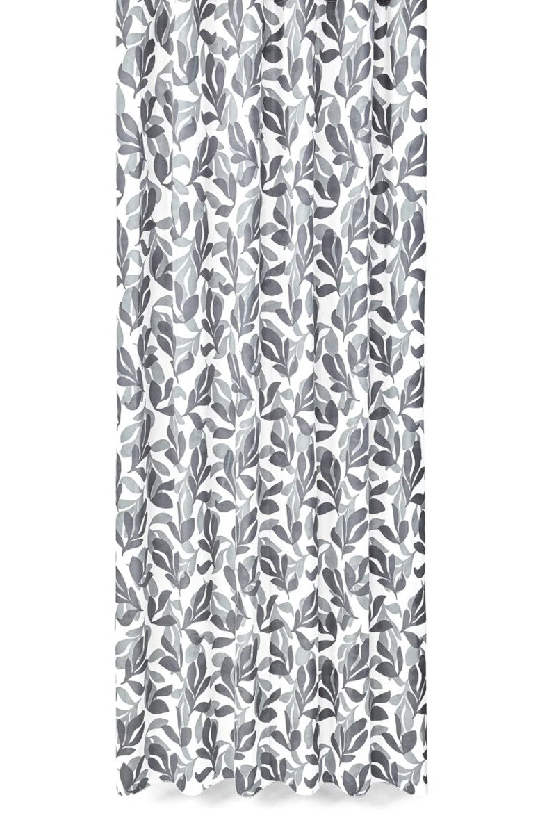Compliments badeforhæng Botanica m. rynkebånd grå 140x200cm