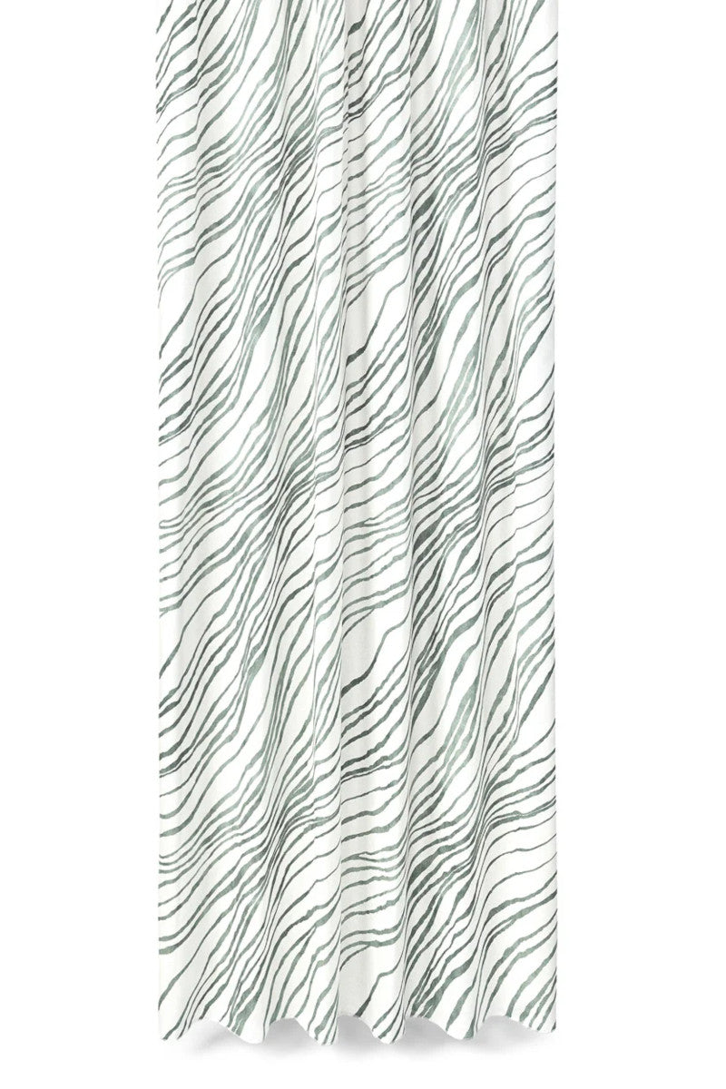Compliments badeforhæng Papyrus m. rynkebånd grøn 140x200cm
