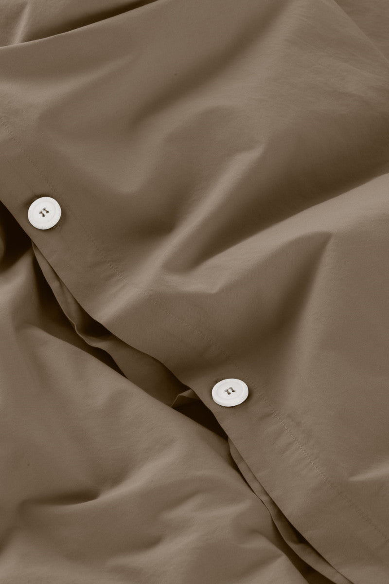 DAWN sengetøj percale mocha brown 200x200cm