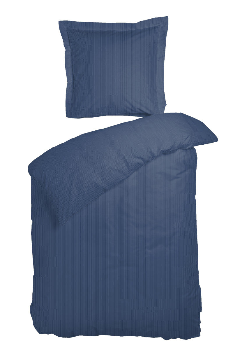 Night & Day raie sengetøj blå 140x200cm