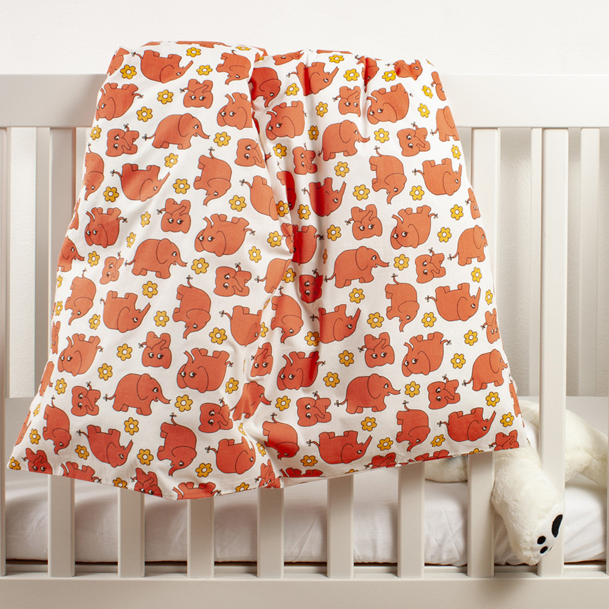 Night & Day sovetrine baby sengetøj orange 70x100cm