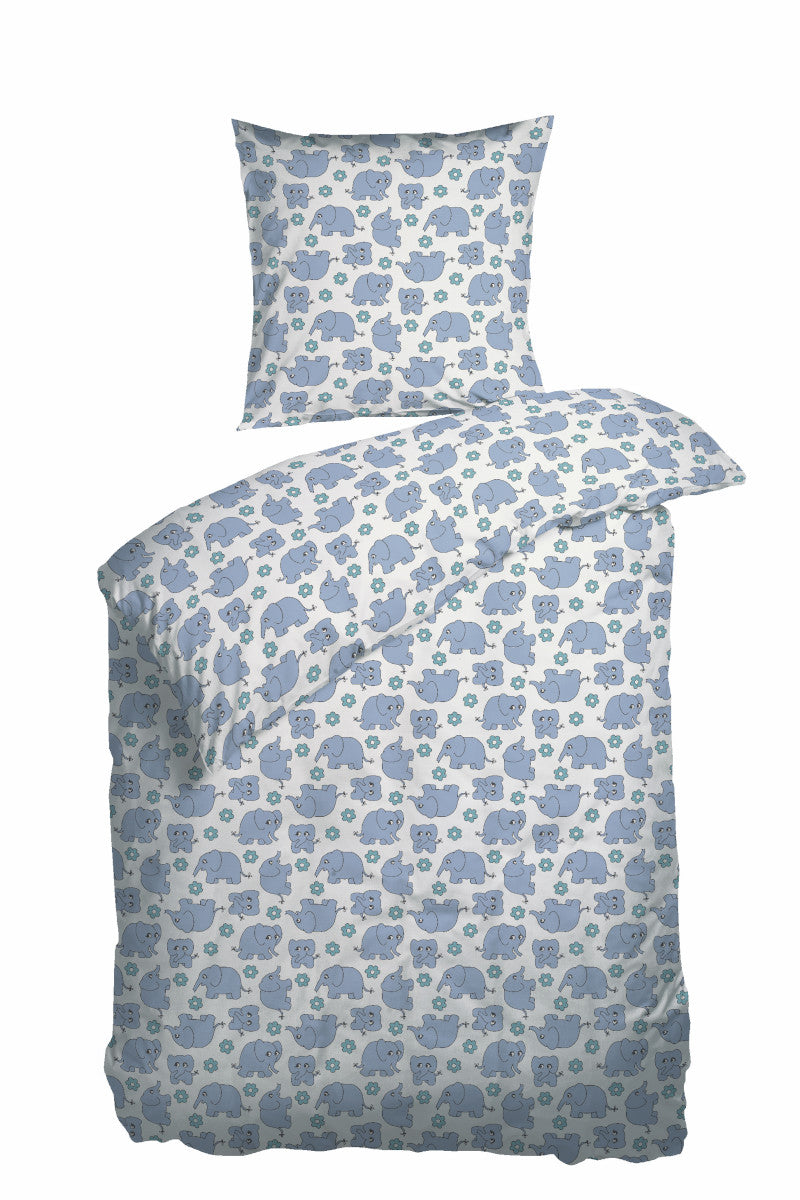 Night & Day sovetrine junior sengetøj blå 100x140cm