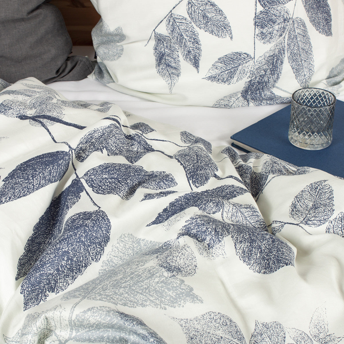 Nordisk tekstil grain sengetøj blå 140x200cm