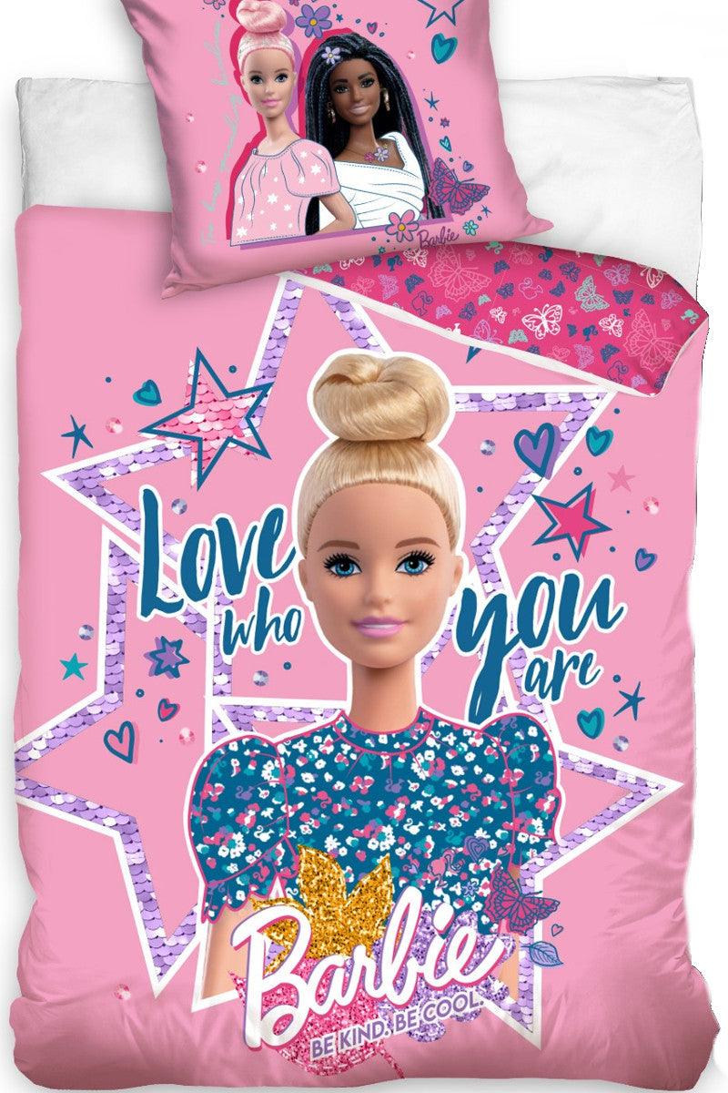 Børnesengetøj Barbie 140x200cm - Valdi