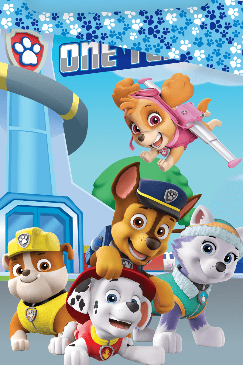 Børnesengetøj Paw Patrol 140x200cm - Valdi