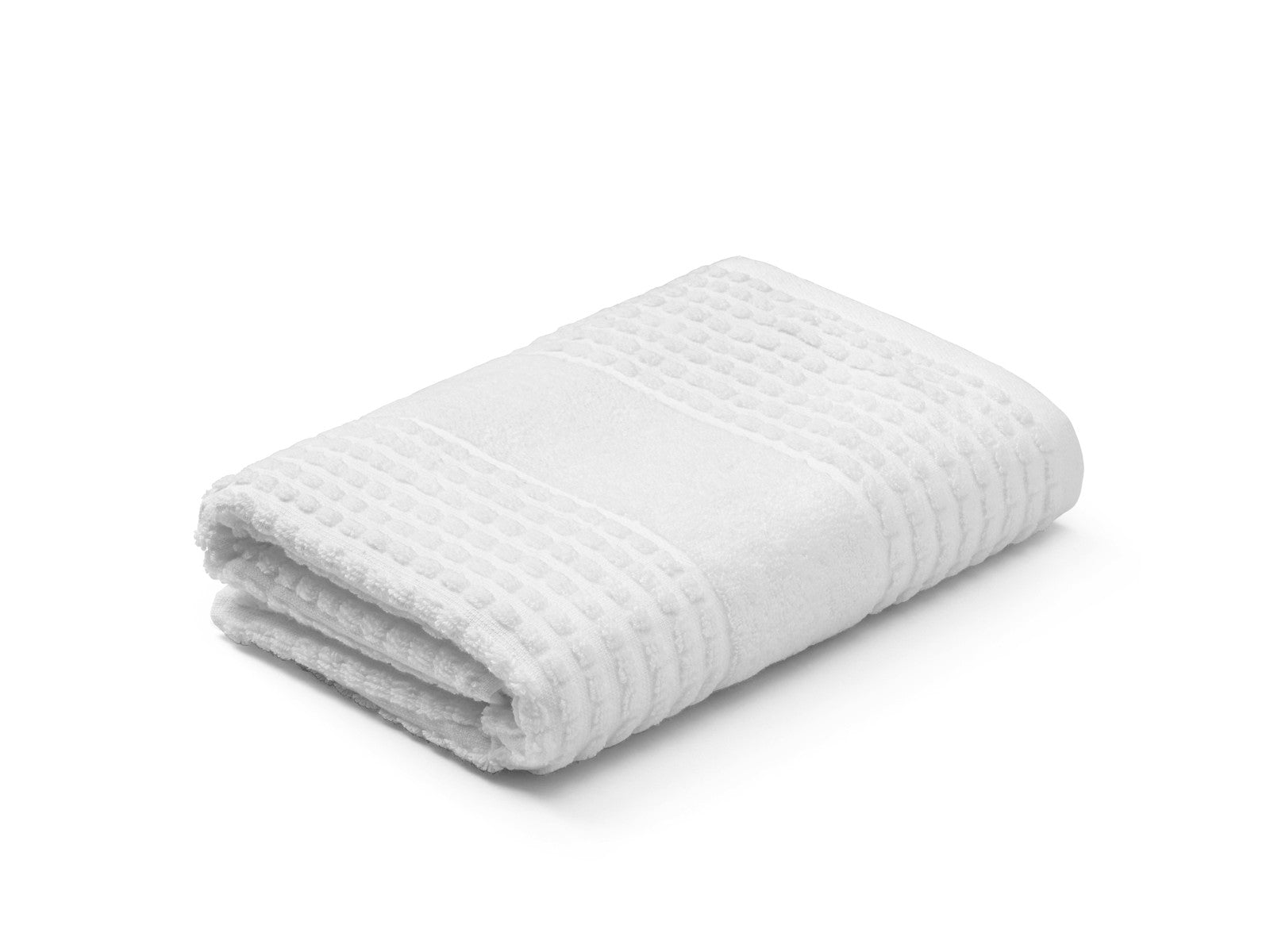 Juna Check Håndklæde hvid 50x100cm