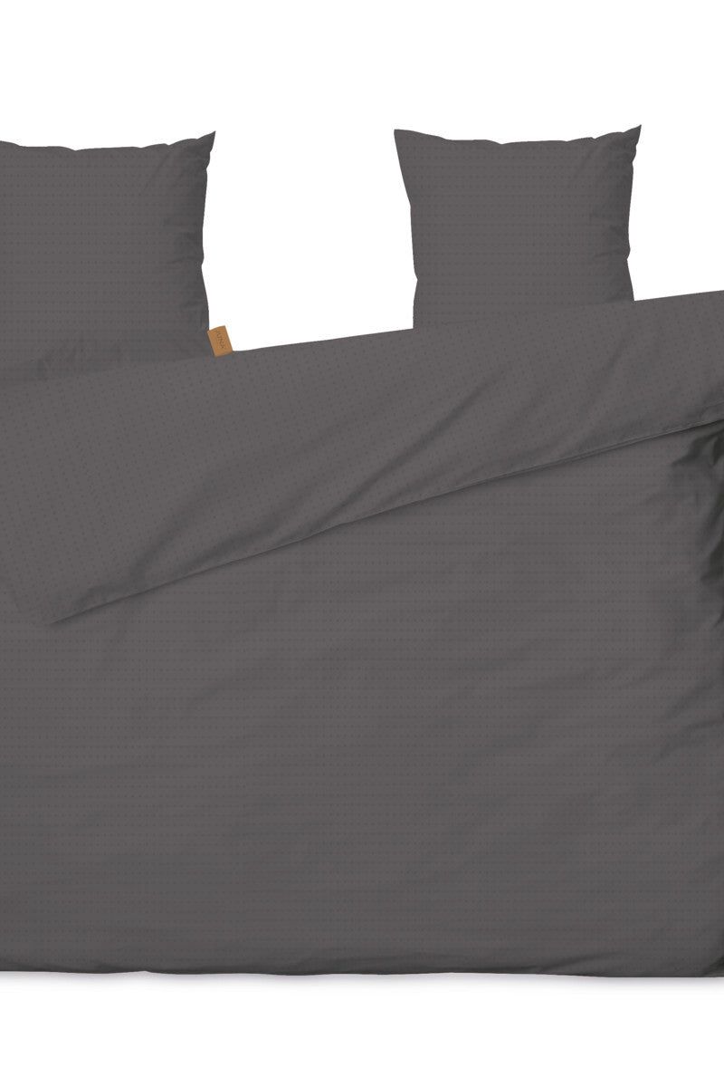 Juna sengetøj Cube mørk grå 200x200cm