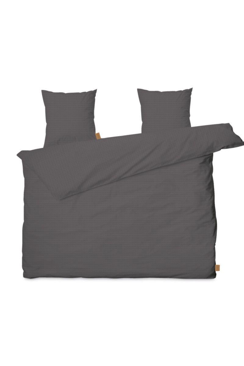 Juna sengetøj Cube mørk grå 200x200cm