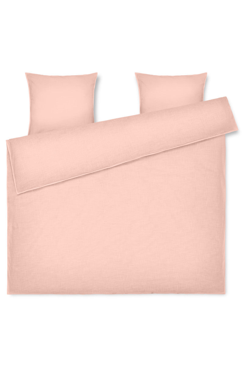 Juna sengetøj Monochrome støvet rosa 200x220cm
