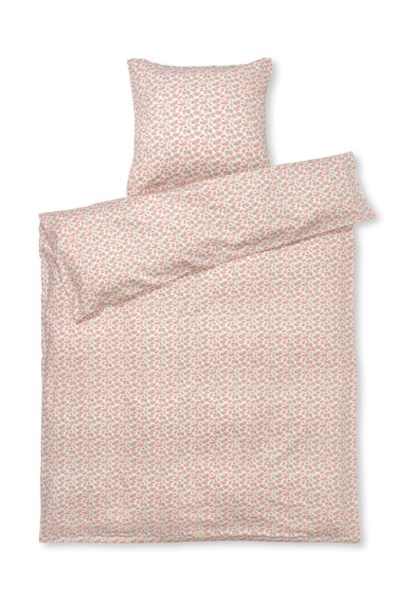 Juna sengetøj Pleasantly hvid/rosa 140x220cm