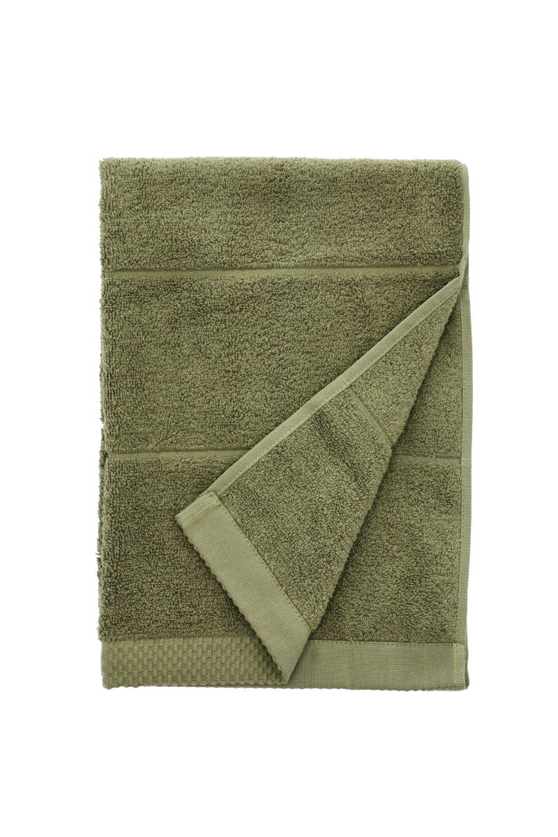 Södahl Line håndklæde Olive 50x100cm