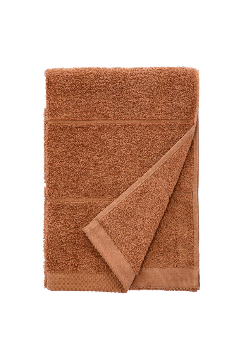 Södahl Line håndklæde Toffee brown 50x100cm