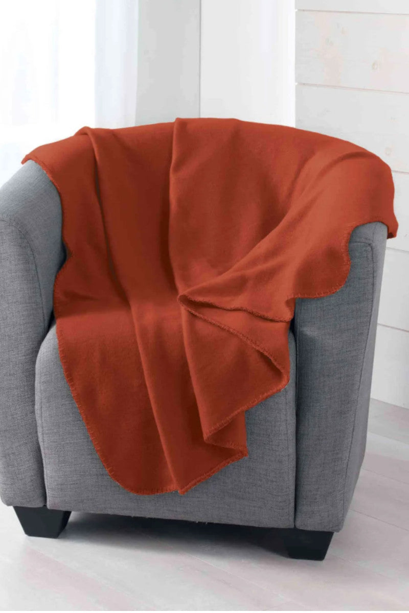 Fleece Plaid Milou terrakotta orange