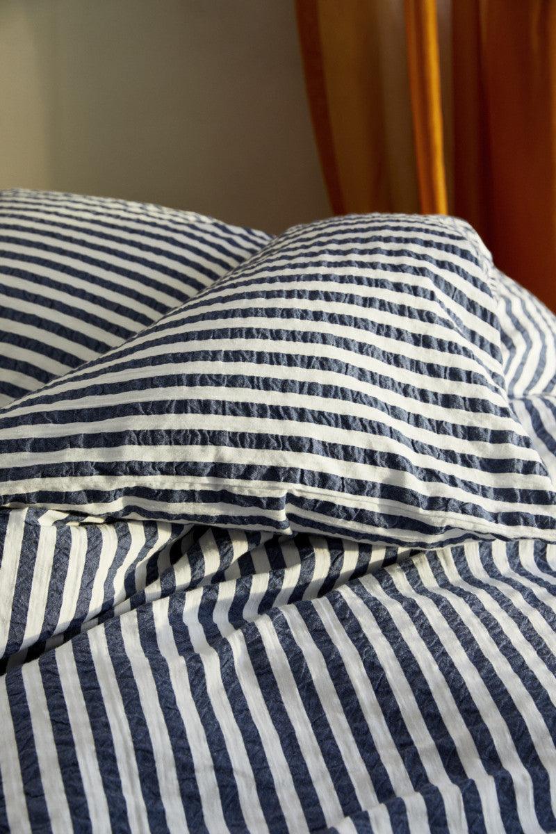 Juna bæk&bølge sengetøj mørk blå/hvid