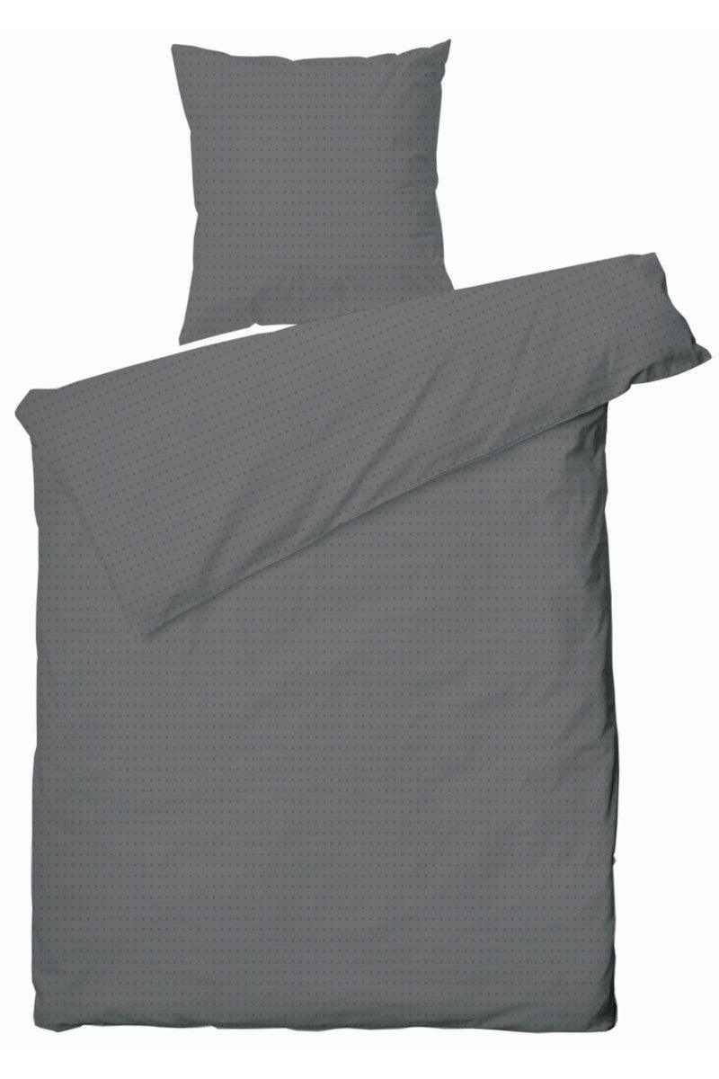 Juna sengetøj Cube mørk grå 140x200cm