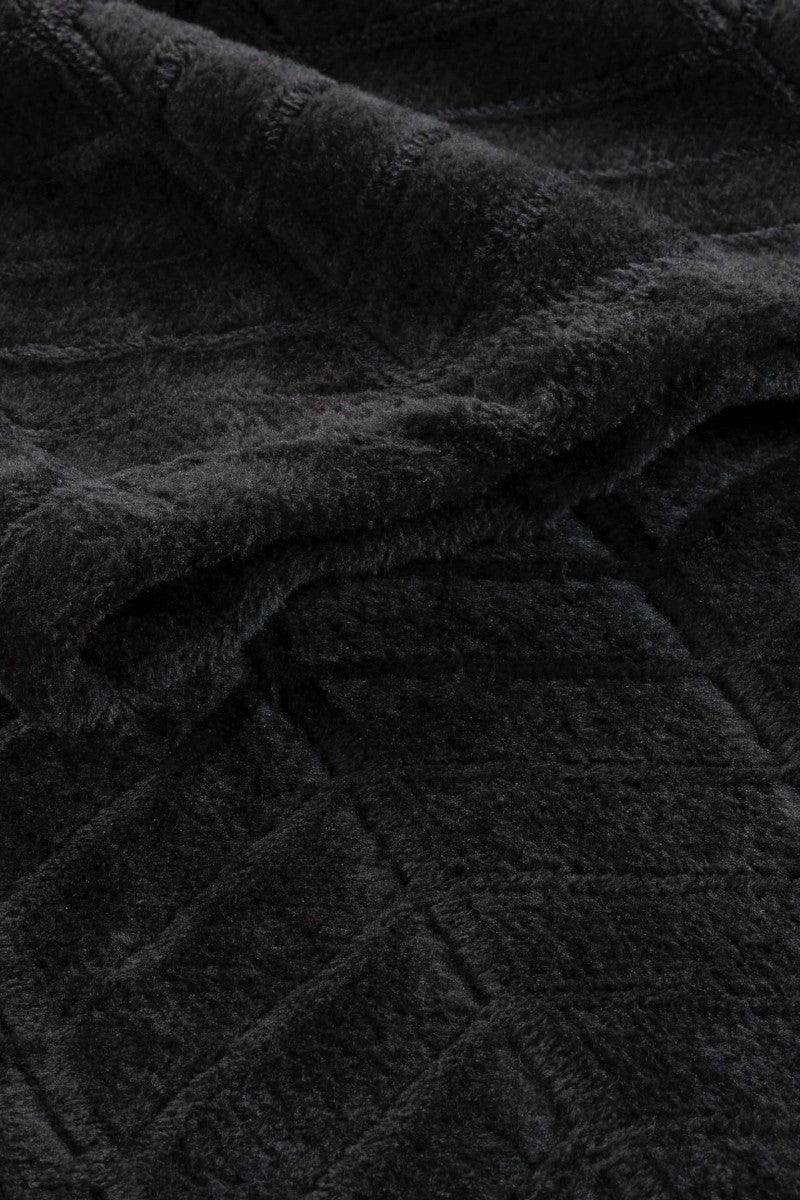 Plaid Arya præget flannel sort - Valdi